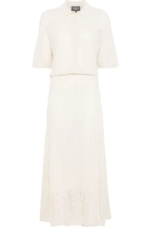 ERIC BOMPARD Vestido tipo polo de punto calado