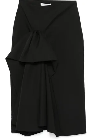 Viktor & Rolf Falda midi con detalle de volantes