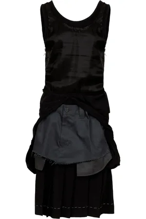 Maison Margiela Vestido midi a capas