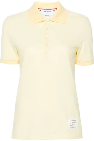 Thom Browne Polo con parche del logo