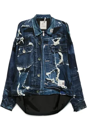 Maison Mihara Yasuhiro Sobrecamisa con motivo gráfico