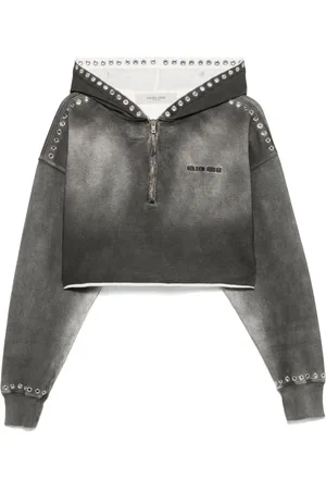 Golden Goose Sudadera corta con efecto de espray