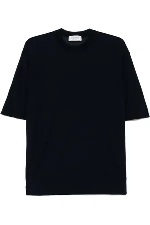 LANEUS Camiseta con cuello redondo