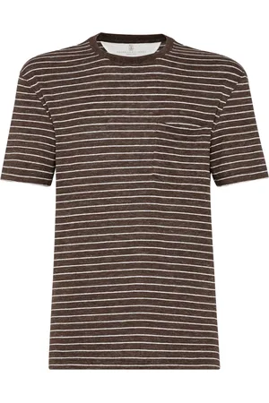 Brunello Cucinelli Camiseta a rayas