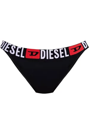 Diesel Bragas de bikini con logo en la cinturilla