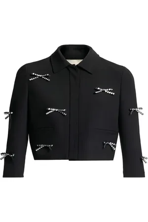 Elie saab Chaqueta corta con detalle de lazo