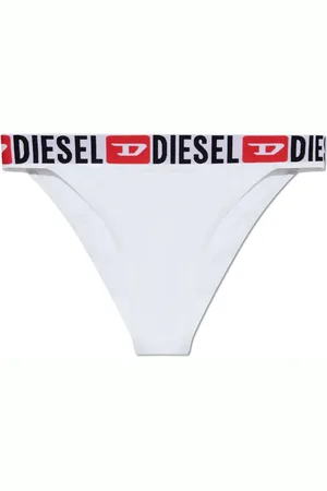 Diesel Bragas de bikini con logo en la cinturilla