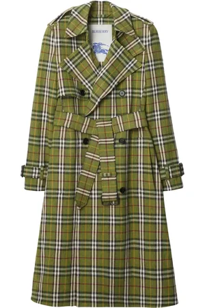 Burberry Gabardina larga a cuadros