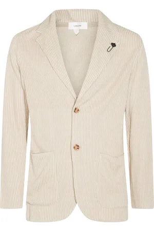 LARDINI Blazer de lino y algodón