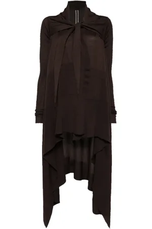Rick Owens Abrigo largo cruzado