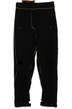 DOUBLET Pantalones con efecto envejecido