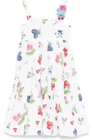 MONNALISA Vestido con fruta estampada