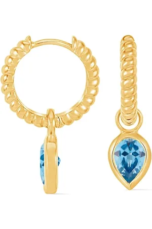 Dower and Hall Pendientes de aros con charm huggie