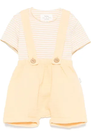 TEDDY & MINOU Conjunto de bermudas y camiseta a rayas