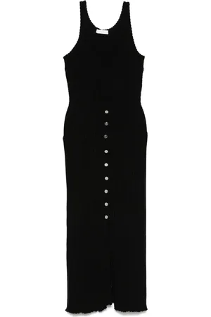 Paco rabanne Vestido midi de canalé