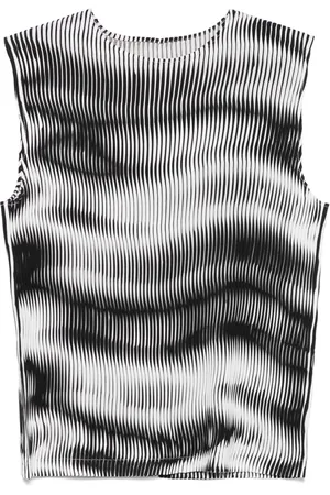 Issey Miyake Top sin mangas Sway Pleats