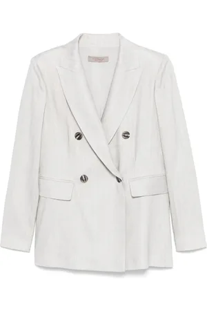 D.EXTERIOR Blazer con doble botonadura