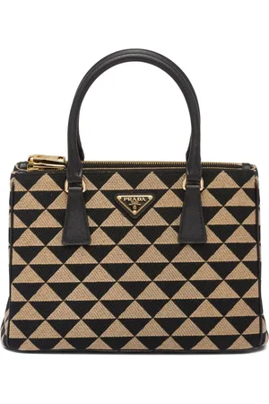 Prada Bolso shopper Galleria con motivo geométrico en jacquard