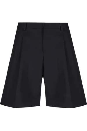 LANEUS Bermudas de tejido gabardina