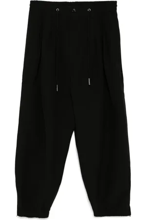 SONGZIO Pantalones de tiro caído con cordones