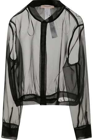 Twin-Set Chaqueta bómber transparente