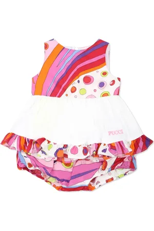 PUCCI Junior Vestido con estampado Fontane