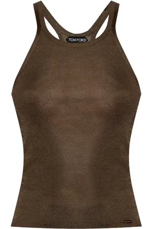 Tom Ford Top sin mangas con diseño cruzado
