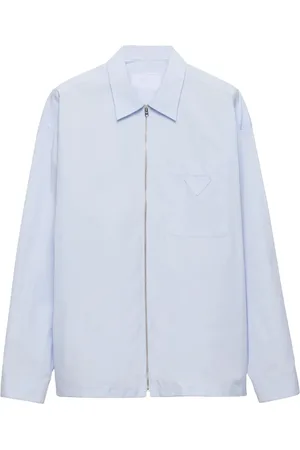Prada Camisa de algodón con cremallera