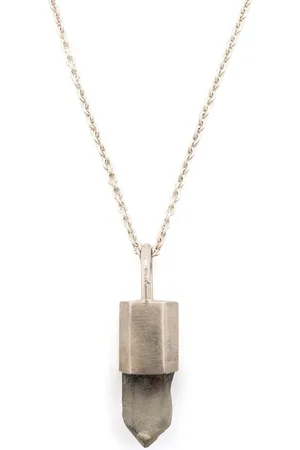 PARTS OF FOUR Collar Talisman con colgante de hematita
