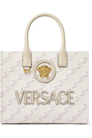 VERSACE Bolso shopper Chain Stripes La Medusa pequeño