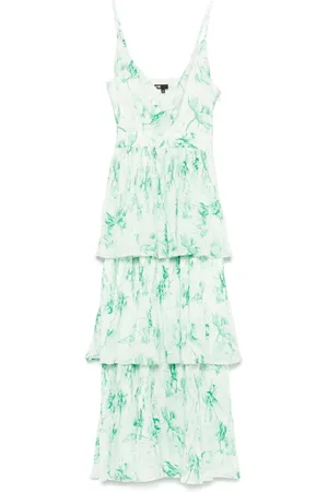 Maje Vestido largo con volantes