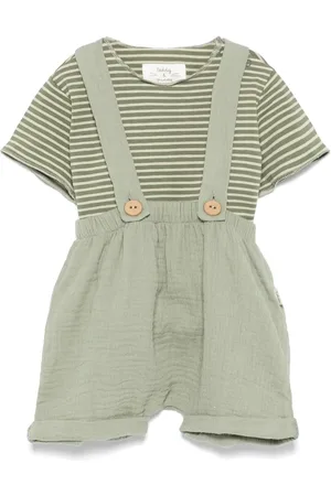TEDDY & MINOU Conjunto de bermudas y camiseta a rayas