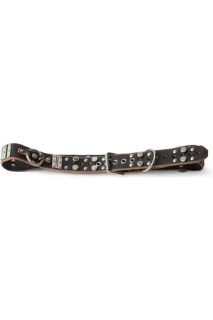 Prada Cinturón de piel con apliques