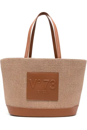 V°73 Bolso shopper con parche del logo