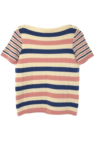 CHANEL Camiseta de punto a rayas 1986-1988