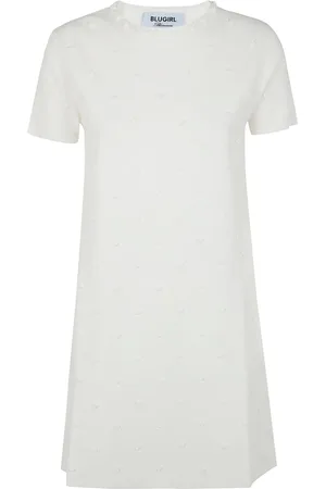 Blugirl Vestido con cuello redondo