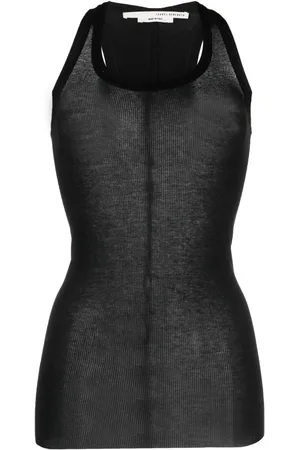 ISABEL BENENATO Top con cuello en U