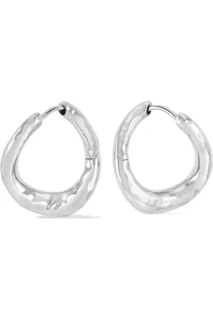Dower and Hall Pendientes de aro huggie entwined twist