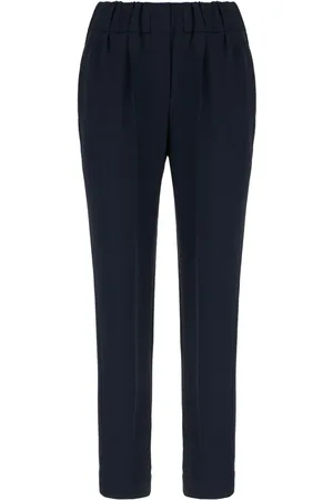 Brunello Cucinelli Pantalones capri de corte tapered