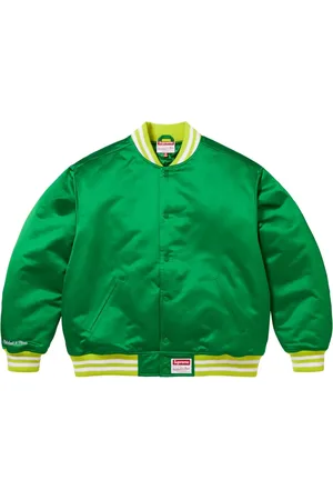 Supreme Chaqueta varsity de satén Mitchell & Ness®