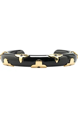LOUIS VUITTON Brazalete Daily Cuff Bracelet bañado en oro y resina 2018