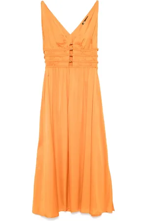 Maje Vestido midi con cuello en V