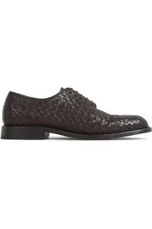 Green george Zapatos derby con diseño entretejido