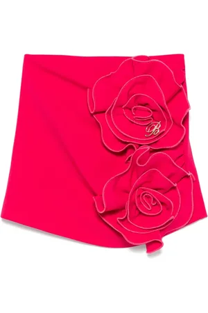 MISS BLUMARINE Falda con apliques florales