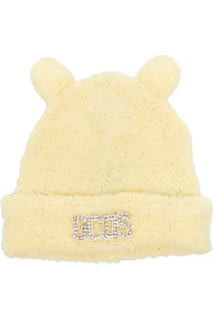 GCDS Gorro texturizado con aplique del logo