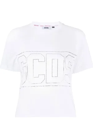 GCDS Camiseta con aplique del logo