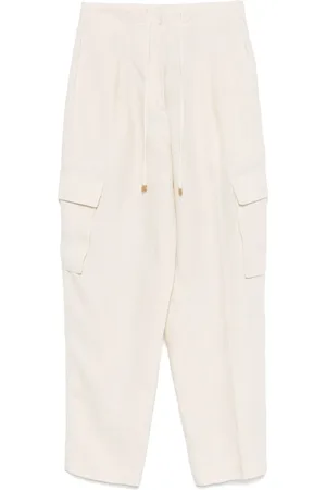 LE TRICOT PERUGIA Pantalones cargo de lino