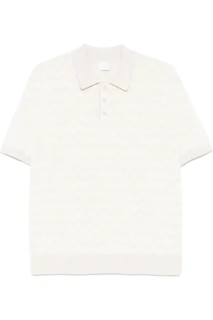 ELEVENTY Polo con motivo en zigzag