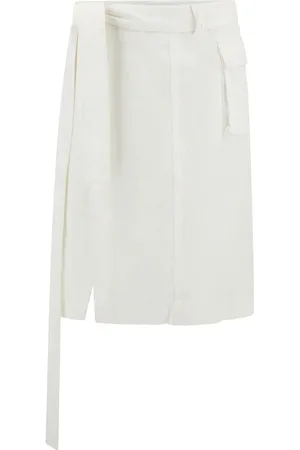 Salvatore Ferragamo Falda midi cruzada