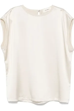 Lisa Yang Top con cuello redondo